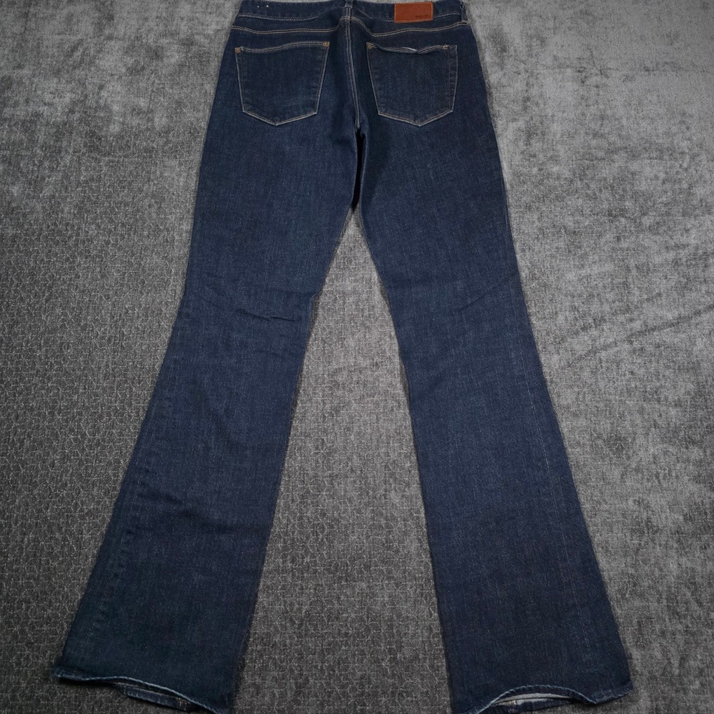 Madewell Bootlegger Jeans Womens 28x34 Dark Indigo Wash Bootcut Stretch Denim